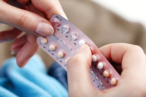 Photo of birth control pack. Birth control can help ovarian cysts